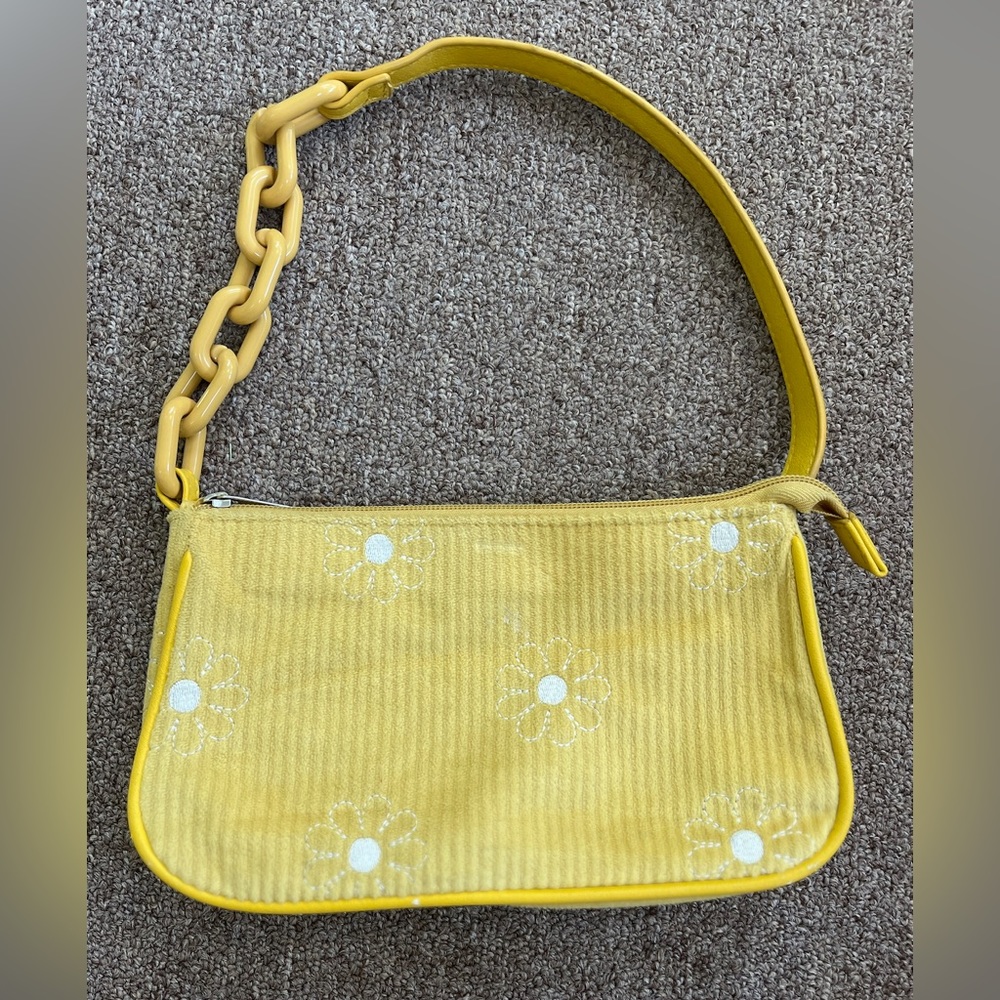 Yellow Daisies Mini Y2K Shoulder Bag Art‎ Class Floral